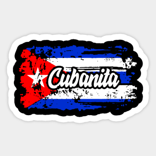 cuban flag Cuba Cubanita for proud Cubans Sticker